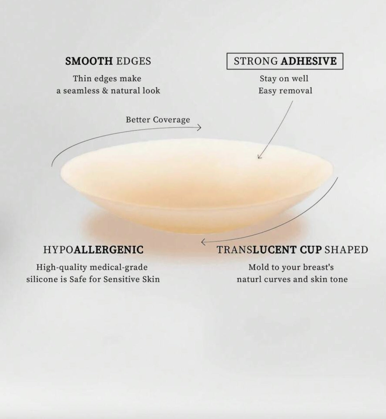 2 pares de pezoneras reutilizables