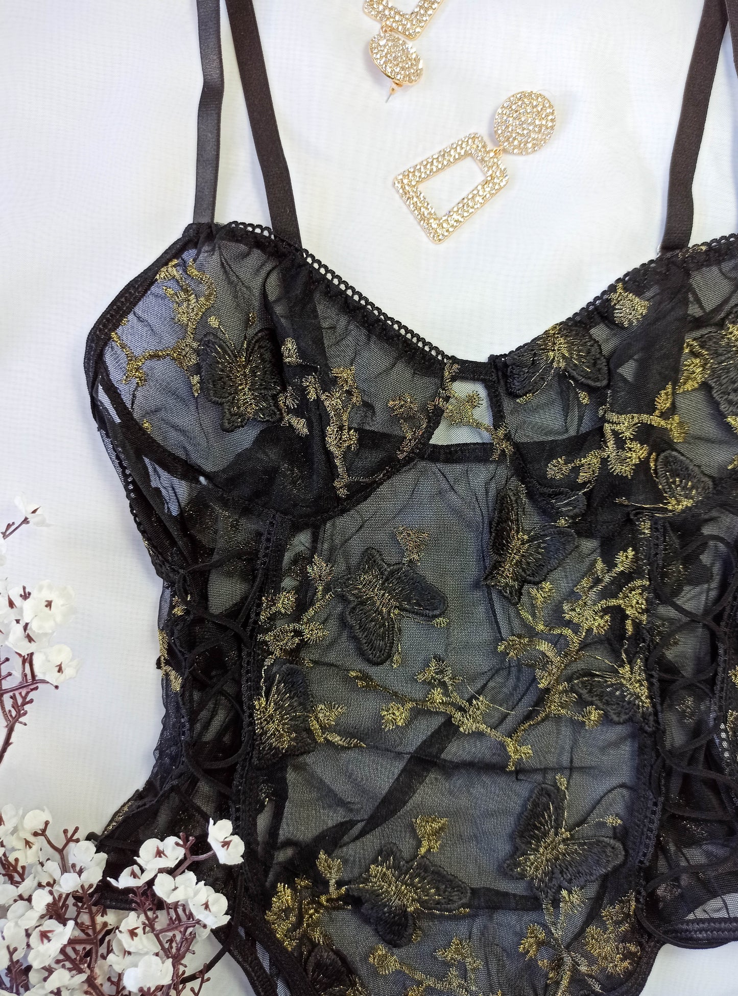 Bodysuit mariposa anudado