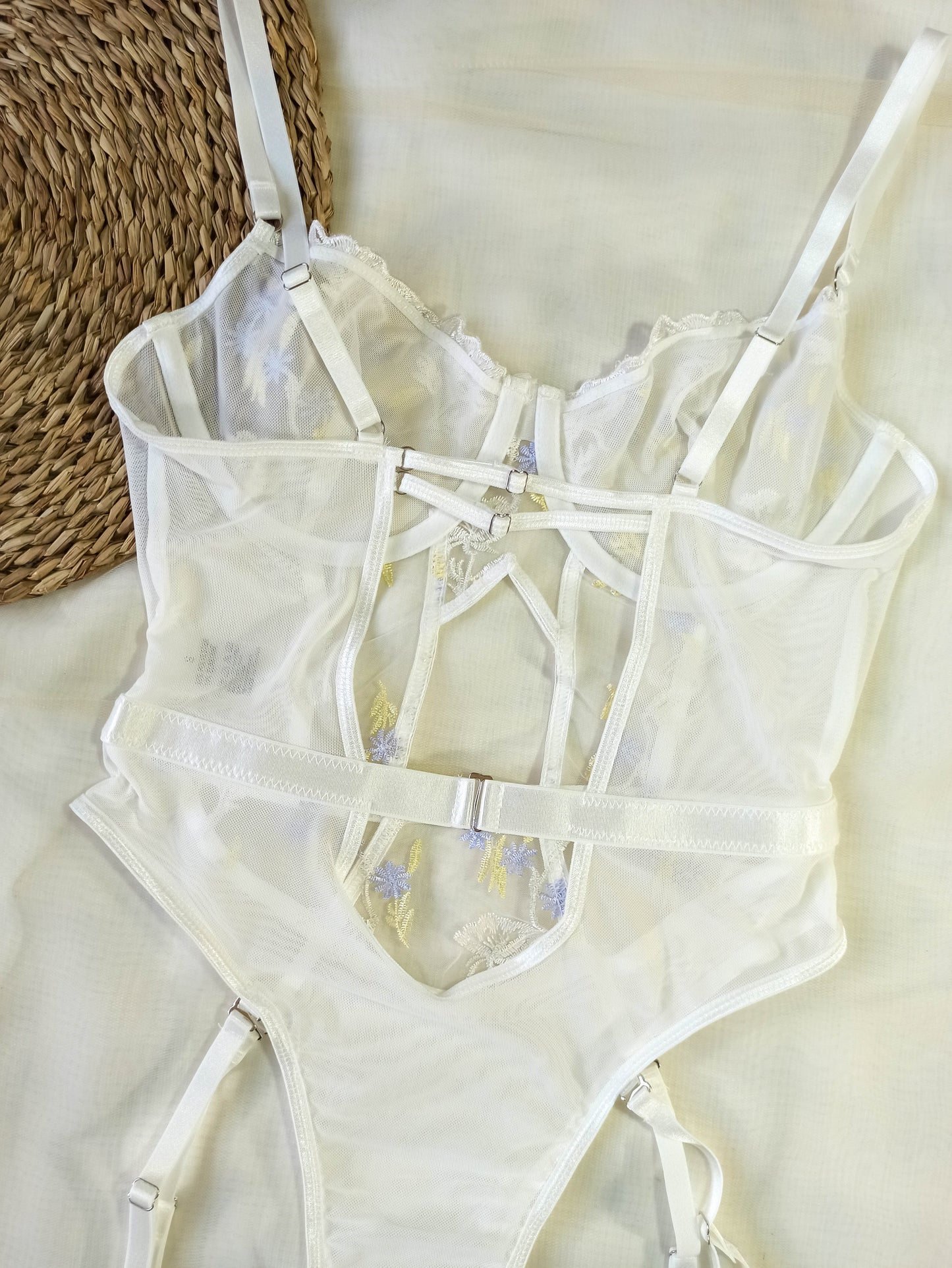 Bodysuit floral arnés