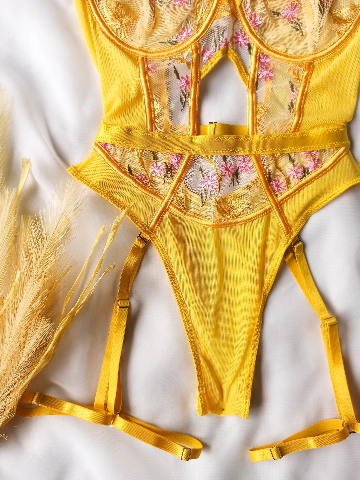 Bodysuit floral arnés